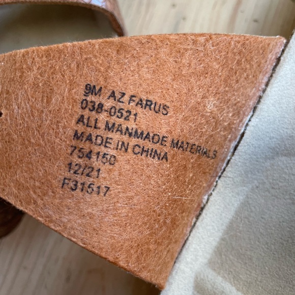 NWOT Arizona Jeans Co. Snake Skin Slides Size 9 - Picture 6 of 8